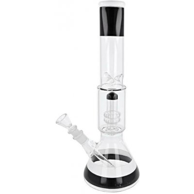 VPKCZ Skleněný bong s perkolací Premium B&W 40cm – Sleviste.cz
