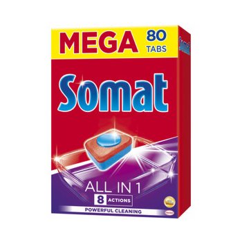 Somat All in 1 Tablety do myčky na nádobí 80 tablet 1440 g