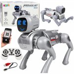 LEAN Toys Interaktivní robotický pes AI na dálkové ovládání se stříbrným LED displejem – Hledejceny.cz