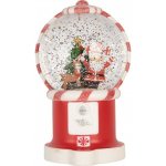 Clayre & Eef Kouzelná vánoční dekorace Santa – hrací skříňka s LED - 12*11*20 cm / 3*AA/ USB - Clayre & Eef – Hledejceny.cz
