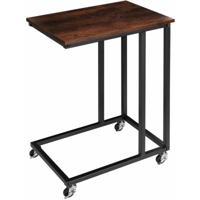 tectake 404219 odkládací stolek luton - industrial tmavé dřevo