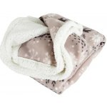B.E.S. Petrovice Deka s beránkem Buffalo Vločky šedo-bílé 150x200 – Zboží Dáma