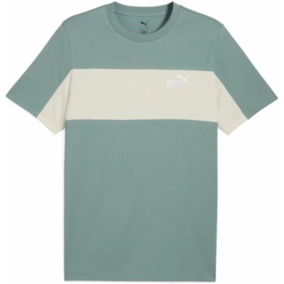 Puma ESS Block Tee 68468530 green moon – Hledejceny.cz