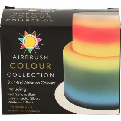 Sugarflair Sada barev na airbrush 8x14ml – Sleviste.cz