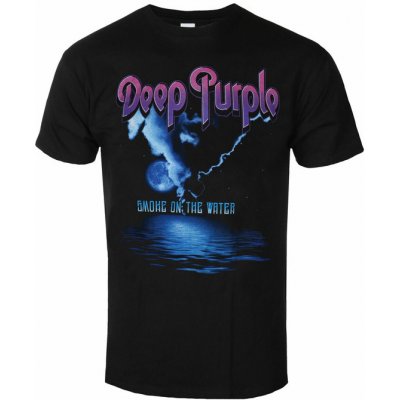 Rock off tričko metal Deep Purple Smoke On The Water černá