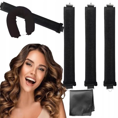 3 KS sametově hebké NATÁČKY / VÁLEČKY na VLASY pro tvorbu loken – Zboží Dáma