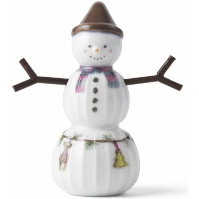 KÄHLER Vánoční ozdoba Hammershøi Christmas Snowboy 7 cm bílá barva porcelán – Zboží Dáma