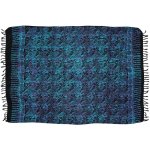Sarong BOB Batik Paisley černo modro fialová – Zboží Mobilmania