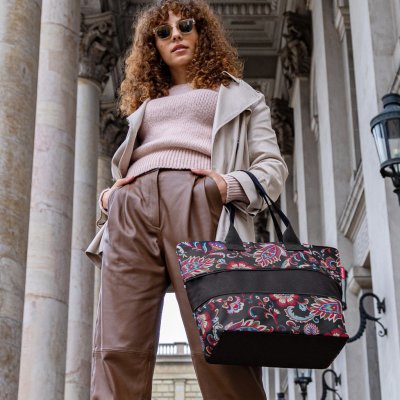 Reisenthel Shopper e1 paisley black – Zboží Mobilmania