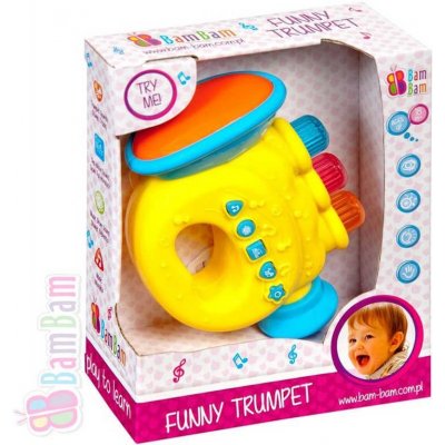 Bam Bam zábavná hračka Trumpeta
