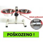 Juko Stojan s lavorky 2 x 2,6 l SILIKON kroužek protihluku – Zboží Mobilmania