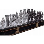 Chesschec Šachy Římské střibrno-černé metalizované figurky – Zboží Živě