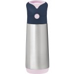 b.box Termoska na pití s brčkem 500 ml Indigo Rose – Zbozi.Blesk.cz