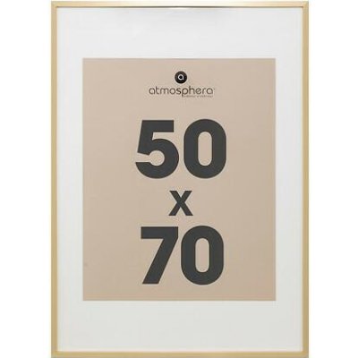 Zlatý fotorámeček 50x70 Manu Atmosphera moderní závěsný na zeď – Zboží Mobilmania