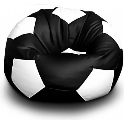 FITMANIA Fotbalový míč XXL+ podnožník Vzor: 04 ČERNO-BÍLÁ