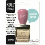 Aladine Otočné razítko s nápisy ROLL´ Stamp Hodnotící razítka – Zboží Dáma