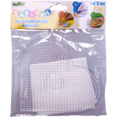 Wiky Šablona W019874 na zažehlovací korálky Srdce – Zboží Dáma