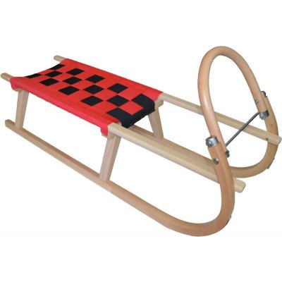 Sulov Dřevěné sáně Tatra 105 cm červeno-černá – Zbozi.Blesk.cz