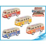 Kinsmart Autobus VW Peace and love na zpětné natažení Žlutá – Hledejceny.cz