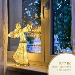 DecoLED Světelný anděl 50cm teple bílý – Hledejceny.cz