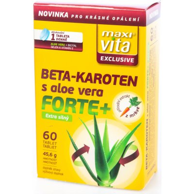 Maxi Vita Exclusive Beta-karoten s aloe forte+ 60 tablet – Hledejceny.cz