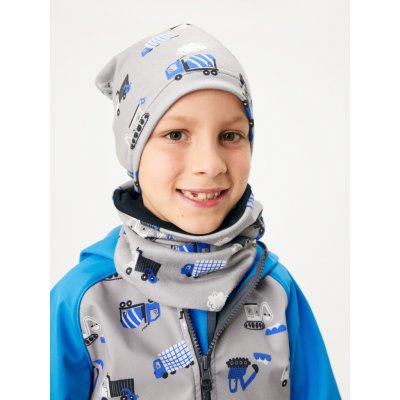 unuo Dětská čepice fleecová Basic Bagr – Zboží Dáma