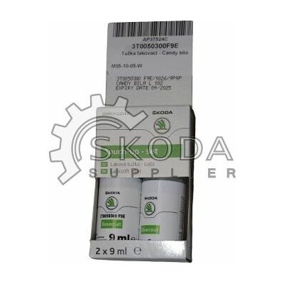 Tužka laková - bílá Candy ŠKODA Original OEM 3T0050300F9E – Hledejceny.cz