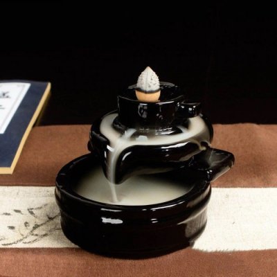 AWM, Ltd, S3 8AL Kadidelnice se zpětným kouřem - Zenová fontána kulatá 12,5 cm – Zboží Dáma