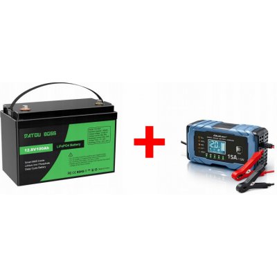 Green Boss LiFePo4 12V 100Ah s nabíječkou 15A – Zboží Živě