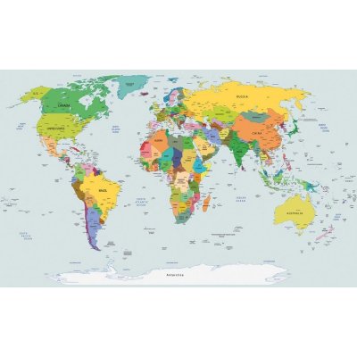 Postershop Fototapeta vliesová: Mapa světa 2, rozměry 104x152,5 cm – Zboží Mobilmania