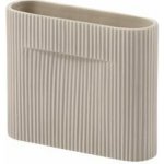 Muuto Váza Ridge Vase béžová Low 16,5 – Hledejceny.cz