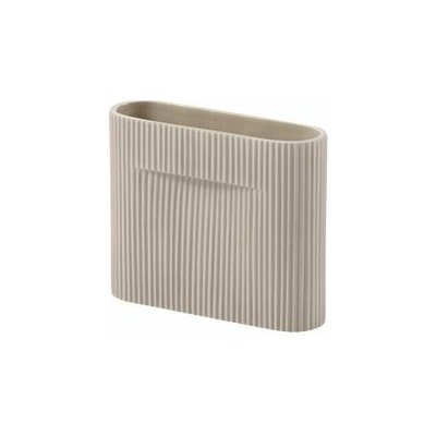 Muuto Váza Ridge Vase béžová Low 16,5 – Hledejceny.cz