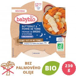 Babybio brambory + máslová dýně + ovčí sýr 230 g