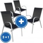 Rauman Zahradní židle Romero 3 + 1 , černá / šedá – Zboží Dáma