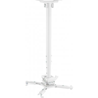 Stropní držák na projektor Vivolink 35kg max, 60.5 - 90.5 cm, 360 °, bílá barva – Zboží Živě