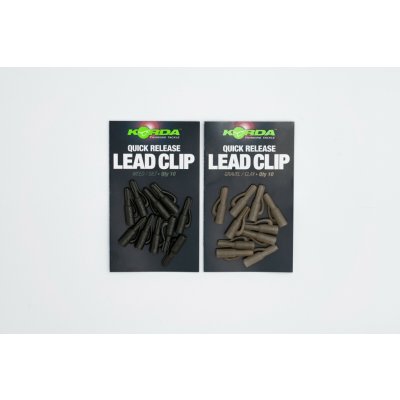 Korda Závěsky na olova Quick Release Lead Clips Clay/Grave 10 ks – Sleviste.cz