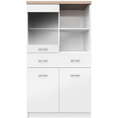 Mebelbos Top Mix MSBP-037-WIT_2D1W1S / 80 Bílý Mat / Dub Sonoma – Hledejceny.cz