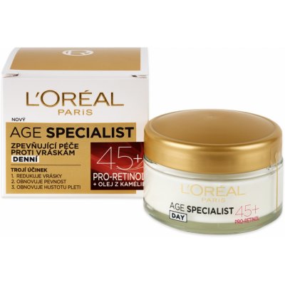 L'Oréal Age Specialist denní krém proti vráskám 45+ SPF20 50 ml – Zbozi.Blesk.cz