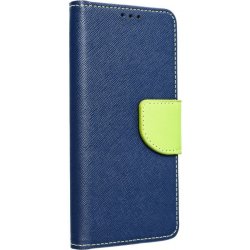 Pouzdro Mercury Fancy Book SAMSUNG GALAXY S22 PLUS navy modré / limonka