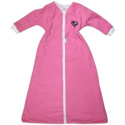 Babyrenka spací pytel s rukávem Fleece rose