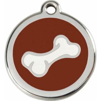 Red Dingo známka Comic Bone brown Kost Comic hnědá S 20 mm – Zboží Dáma