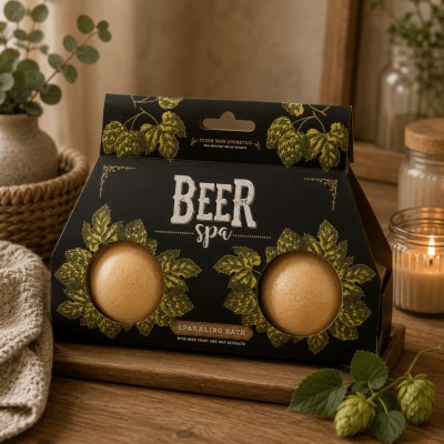 Bohemia Gifts Beer Spa pěnivá koule do koupele 2 x 100 g – Hledejceny.cz