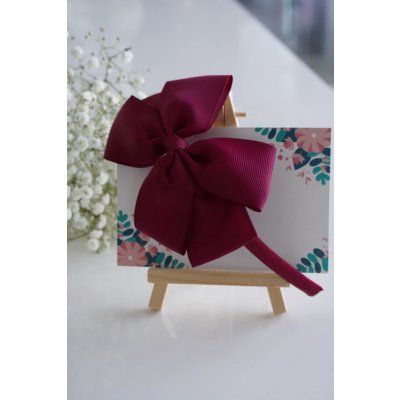 Oh Bella Červená čelenka s mašlí červená – Zboží Dáma