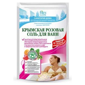 Fitokosmetik Růžová koupelová sůl proti celulitidě 530 g