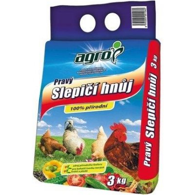 Hnojivo Agro Pravý slepičí hnůj 3 kg – Zbozi.Blesk.cz