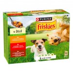 Friskies Adult hovězí kuře jehněčí v želé 12 x 85 g – Zbozi.Blesk.cz