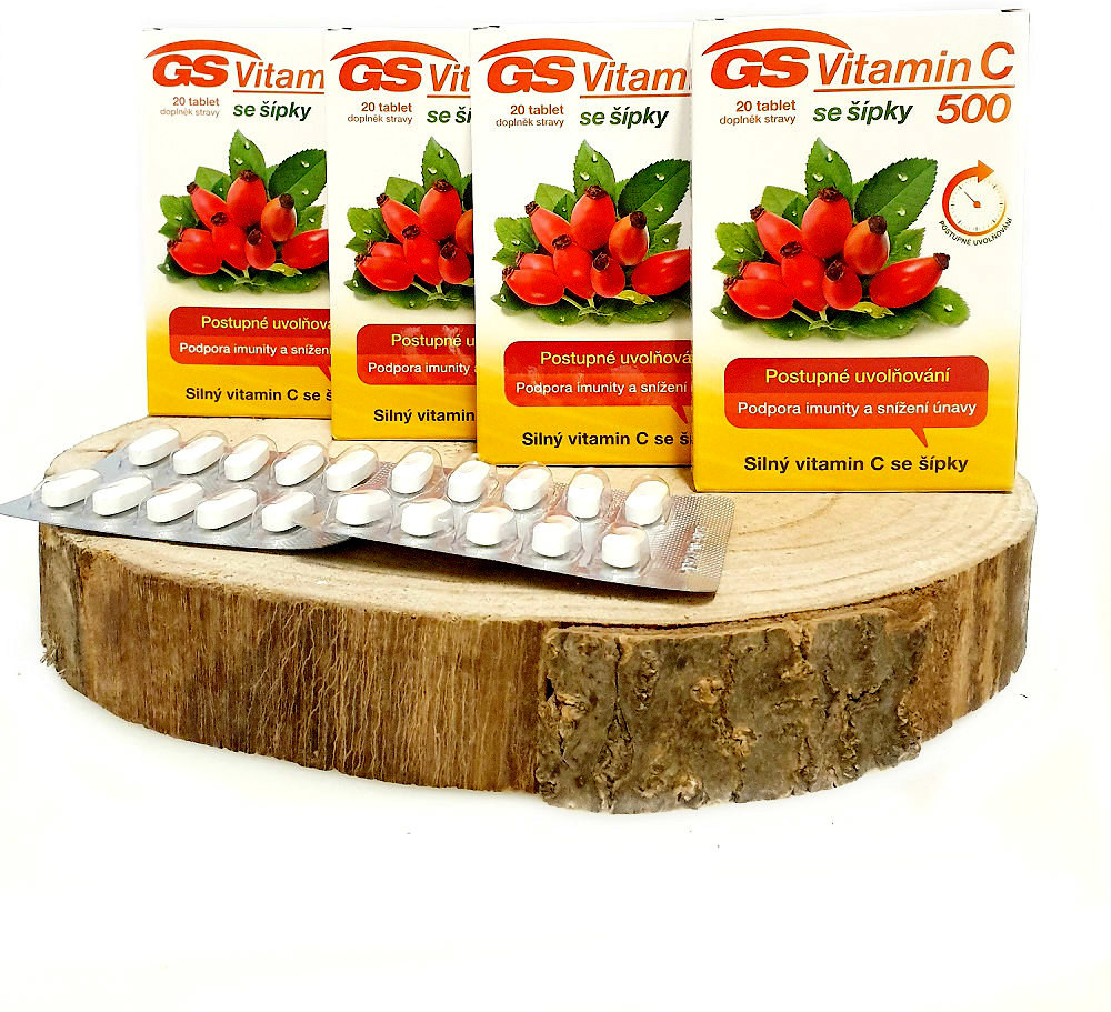 GS Vitamín C 500 + šípky set 4 x 20 tablet od 239 Kč - Heureka.cz