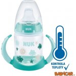 Nuk FC lahvička na učení s kontrolou teploty tvary/zelená 150 ml – Zboží Mobilmania