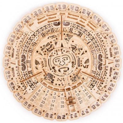 Wood Trick "Máyský kalendář" - 3D dřevěné mechanické puzzle (Dřevěné 3D puzzle a dřevěné skládačky "Mayan Calendar")