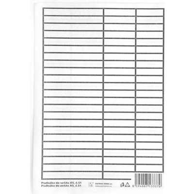 Podložka do sešitů A5 papírová linka linka – Zboží Dáma